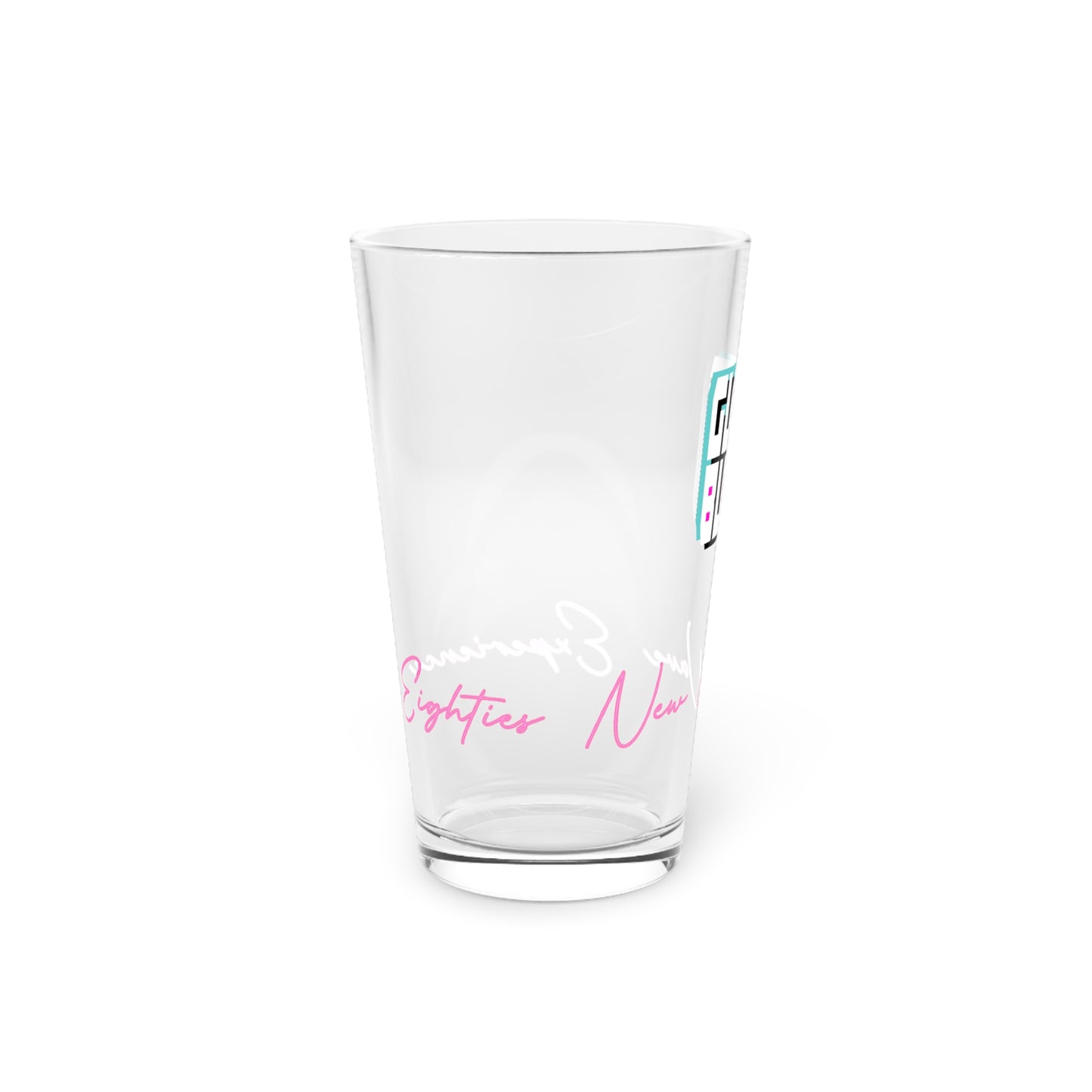 Color Block Logo Pint Glass