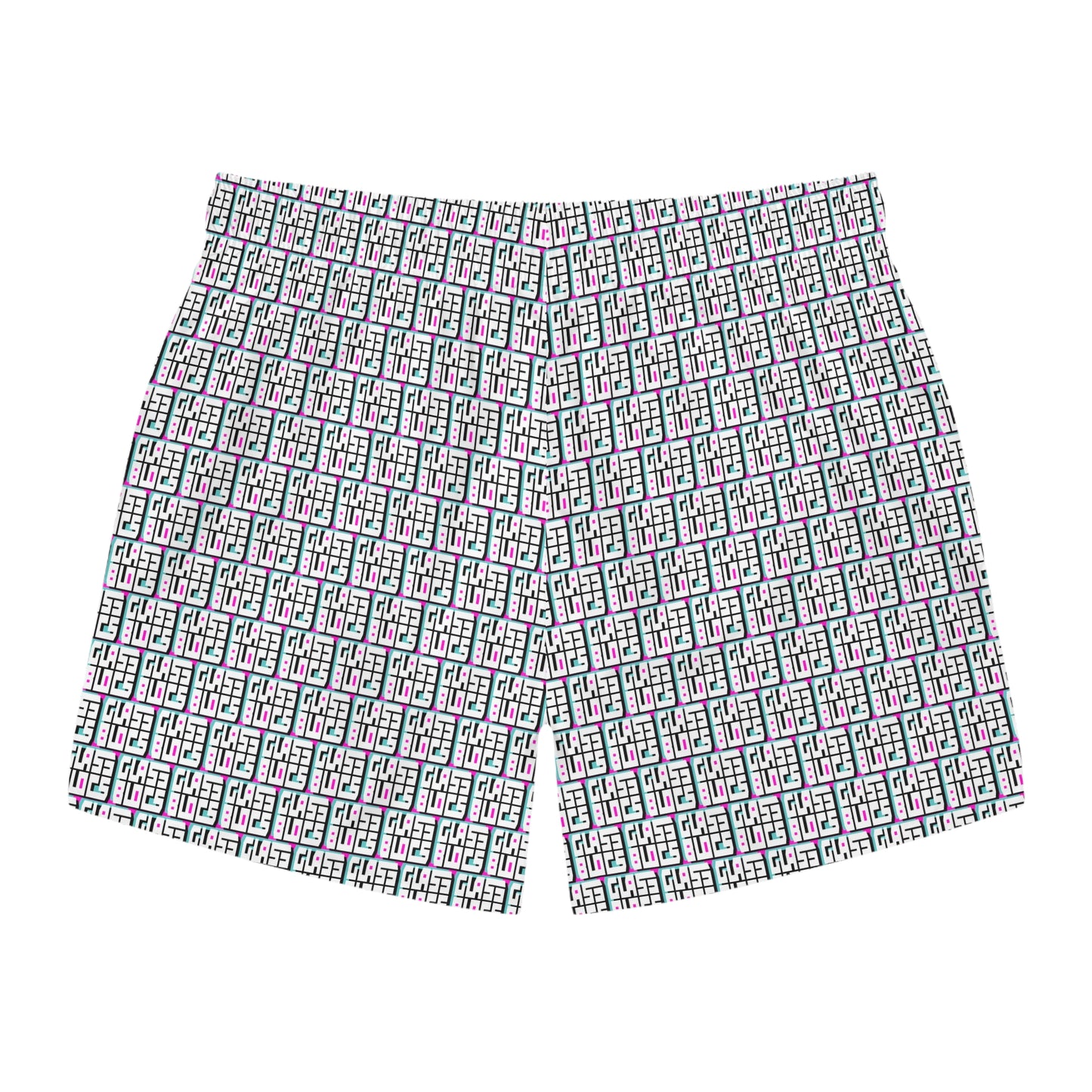 Color Block Logo Swim Trunks