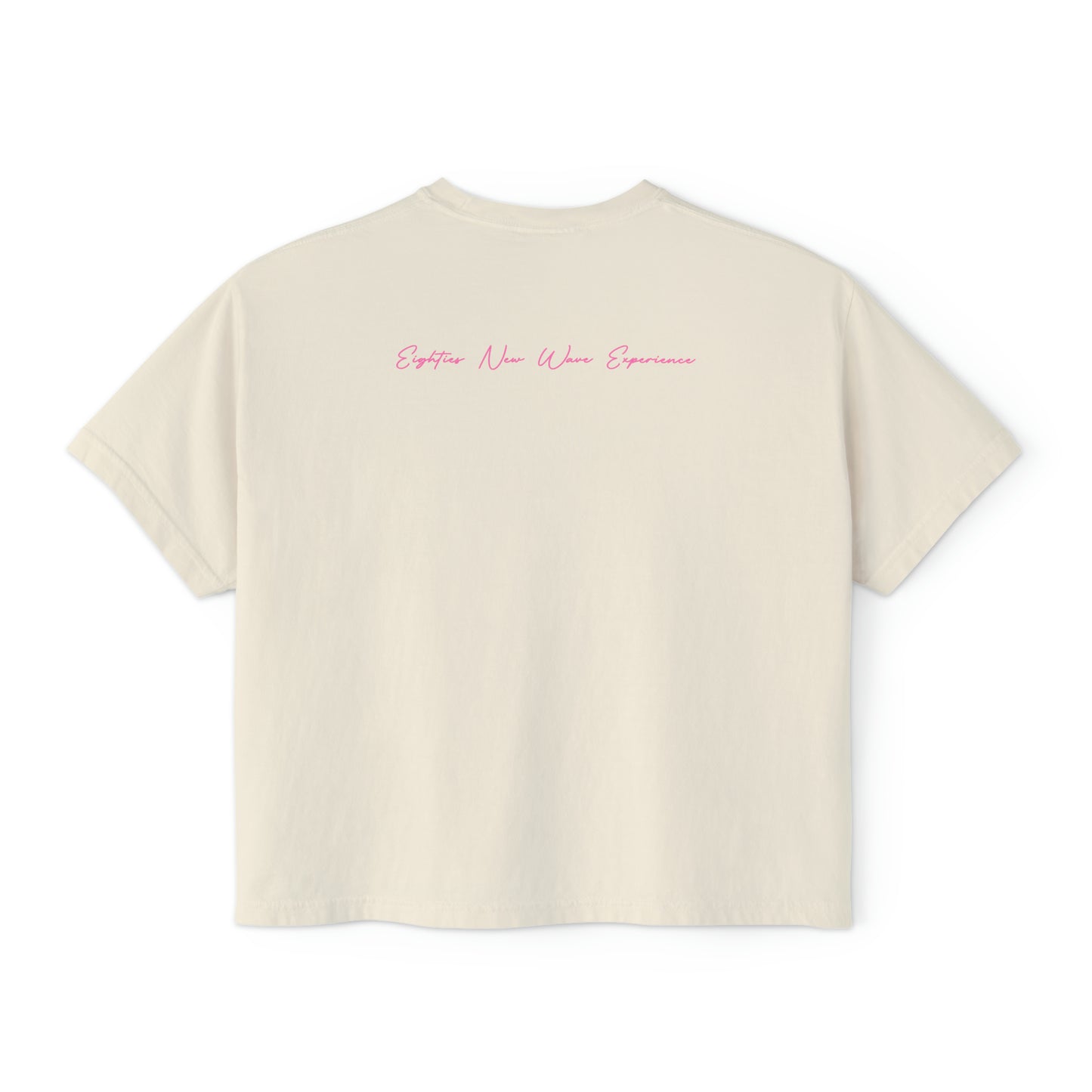 Color Block Logo Women's Retro Boxy T-Shirt