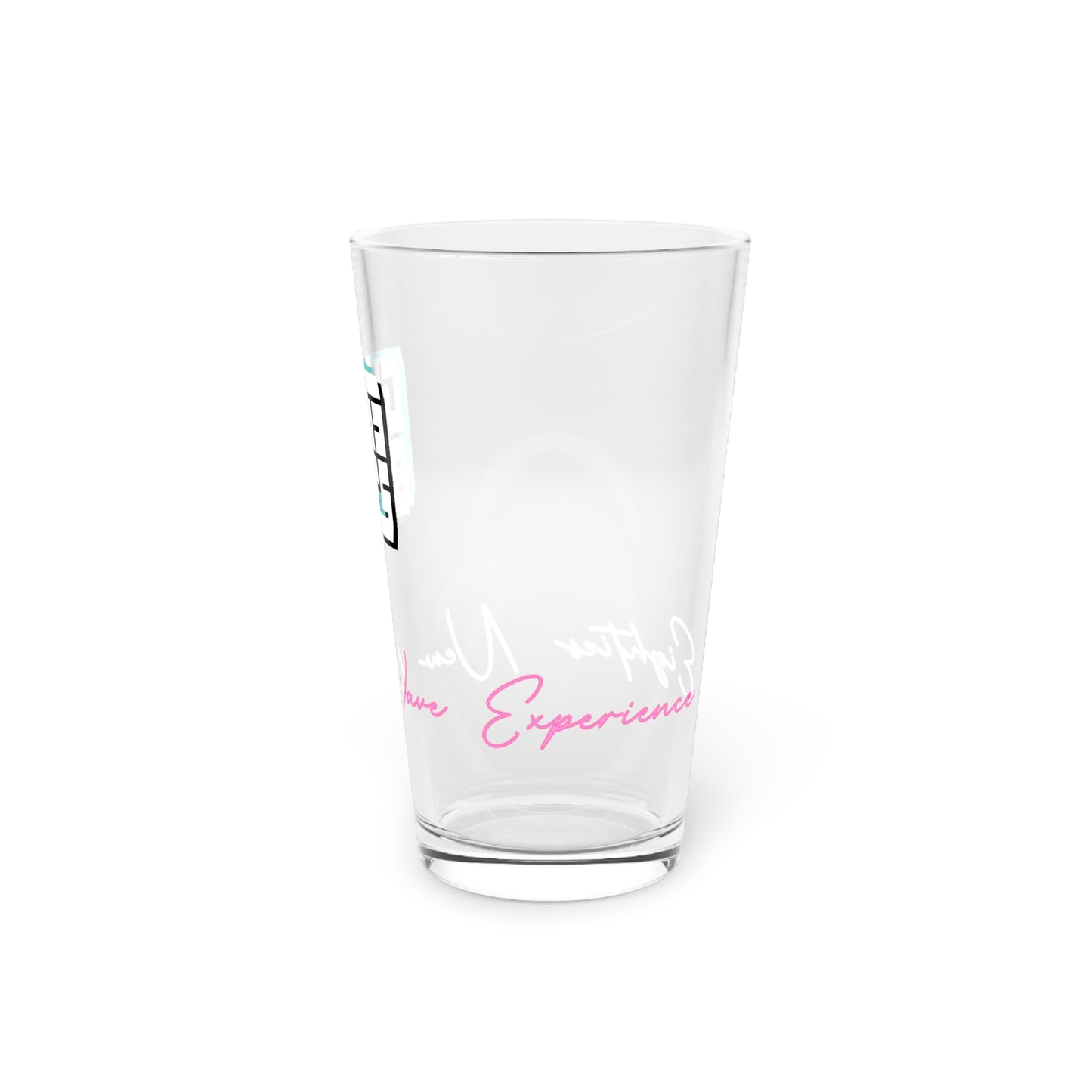 Color Block Logo Pint Glass