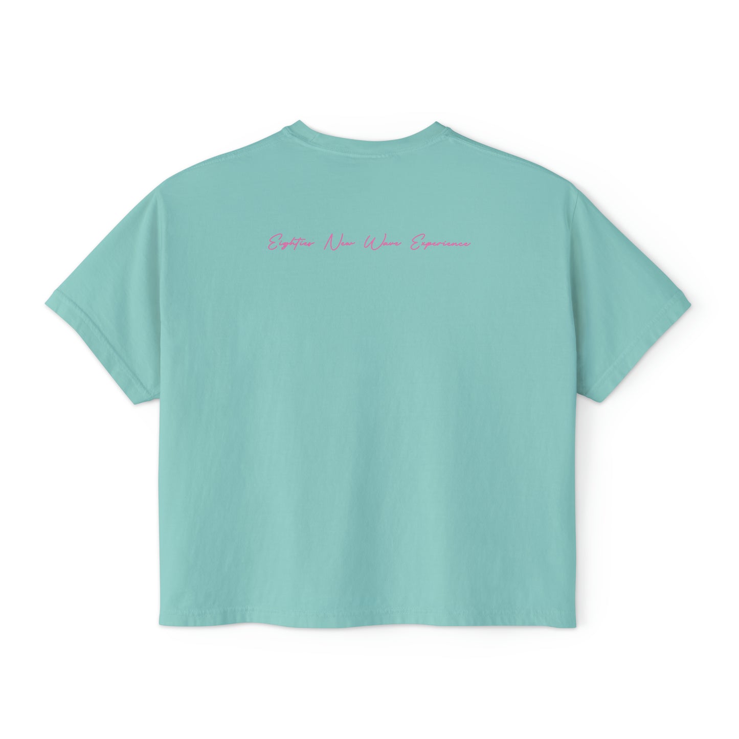 Color Block Logo Women's Retro Boxy T-Shirt