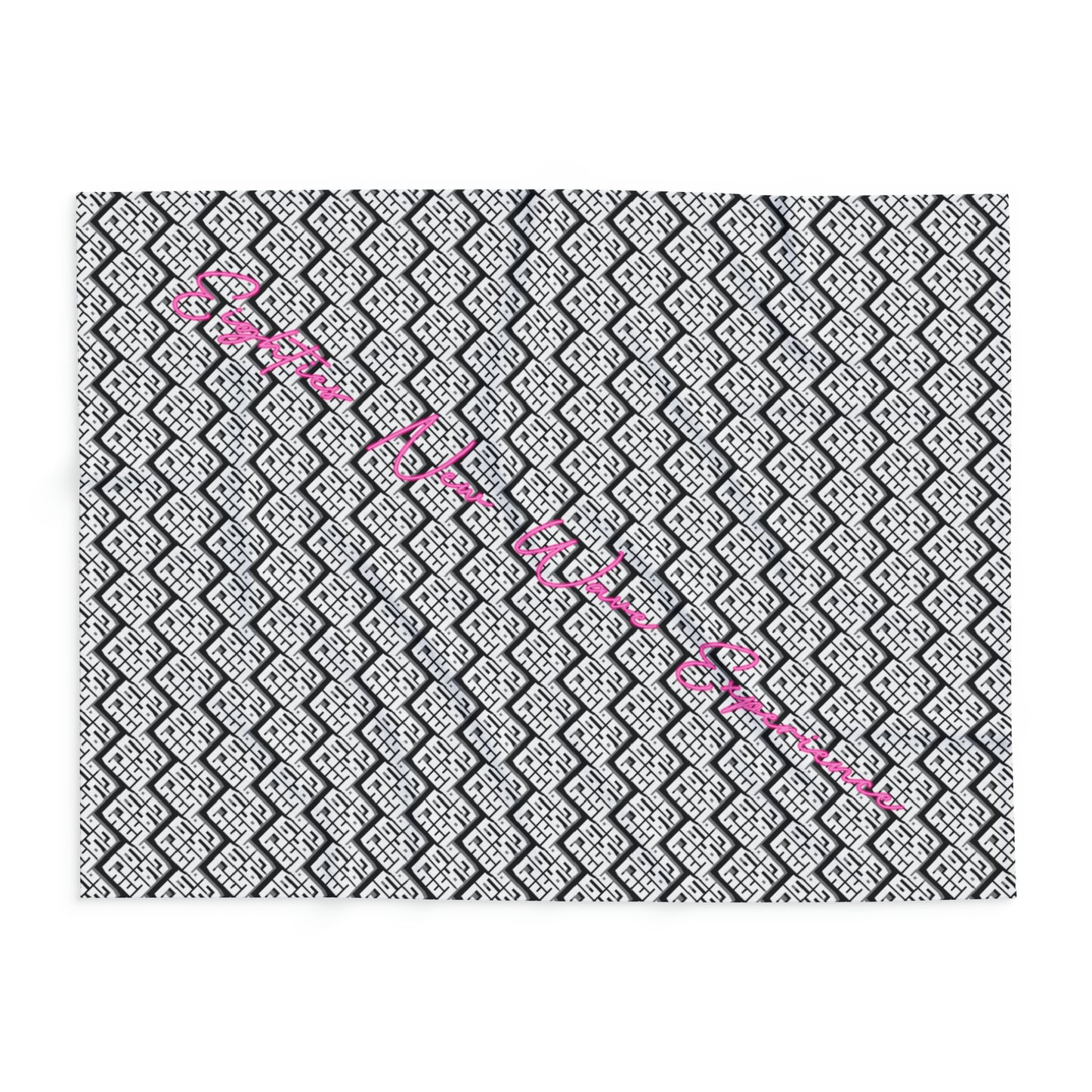 B+W Block Logo New Wave Arctic Fleece Blanket