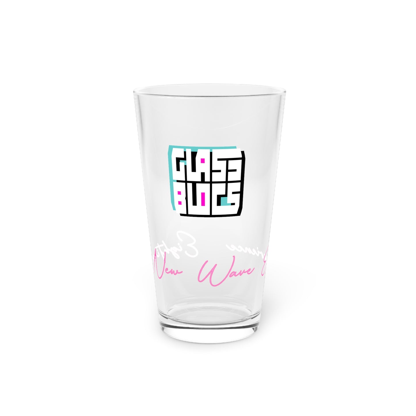 Color Block Logo Pint Glass