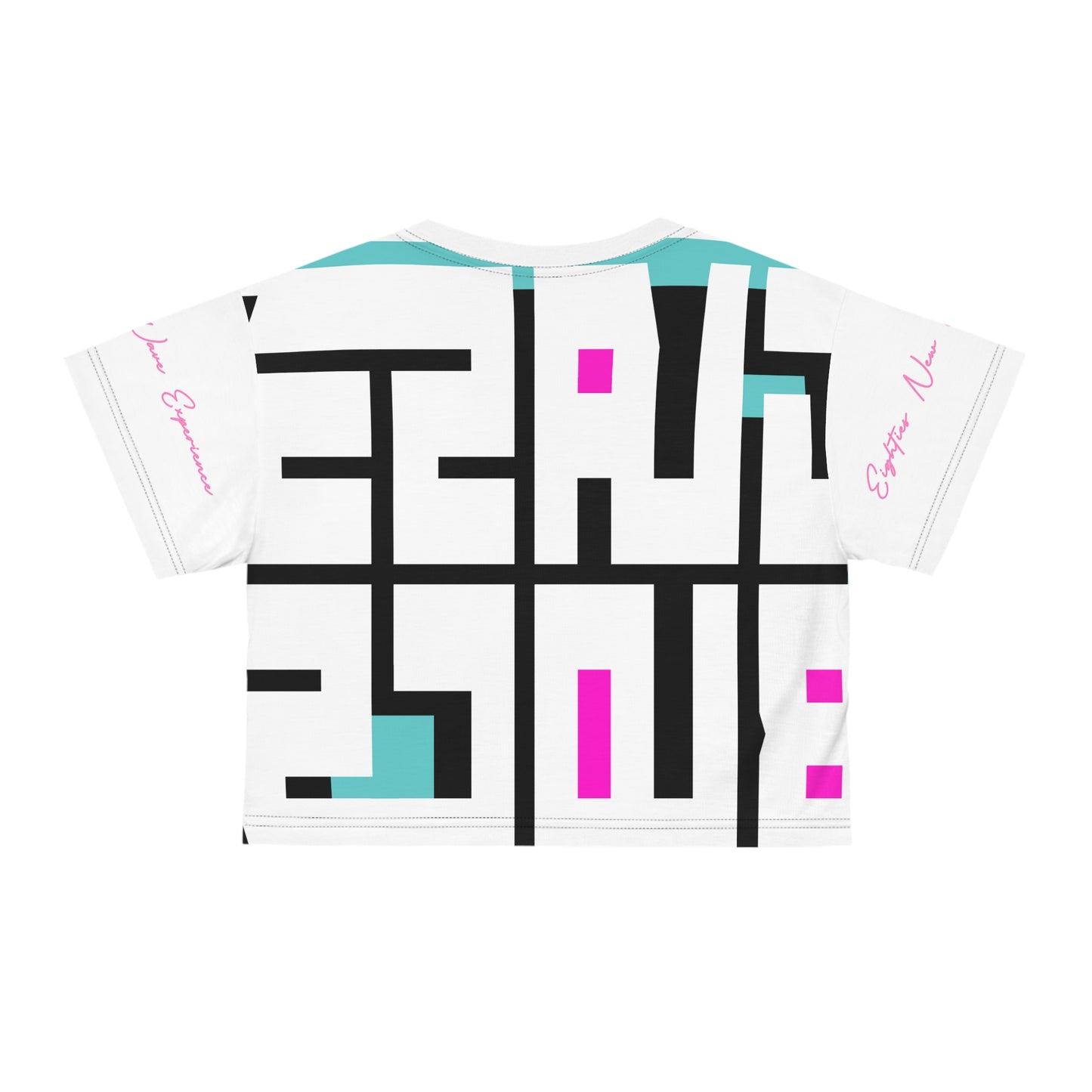 Big Color Block Logo Crop Tee