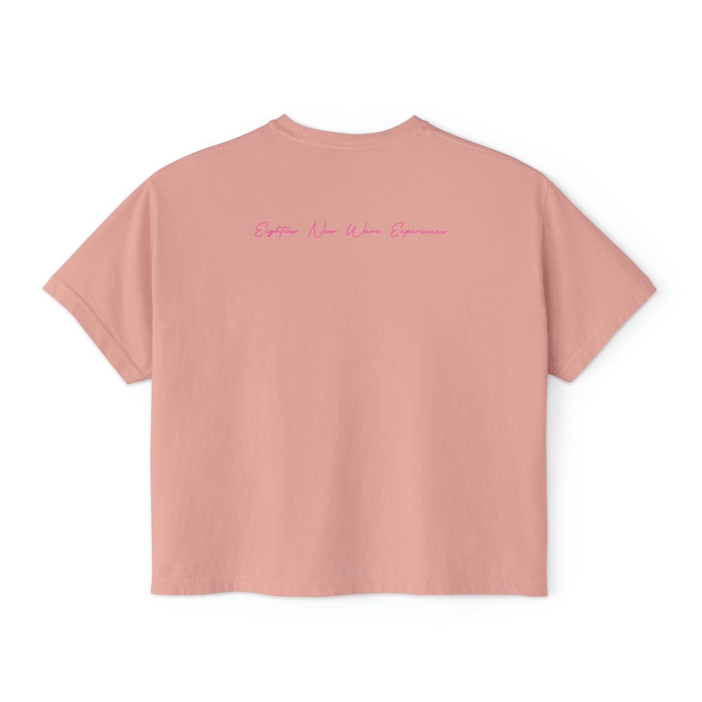 Color Block Logo Women's Retro Boxy T-Shirt