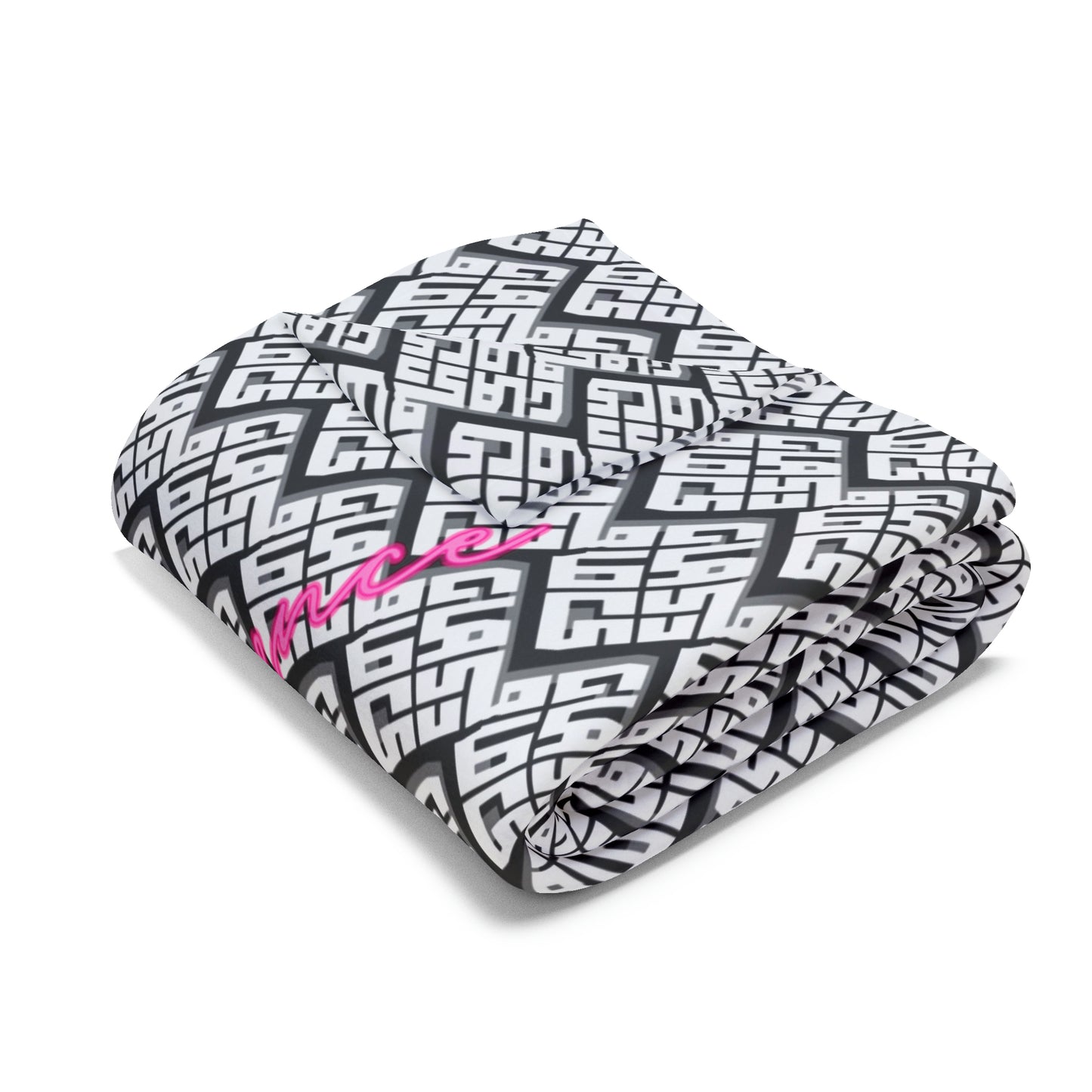 B+W Block Logo New Wave Arctic Fleece Blanket