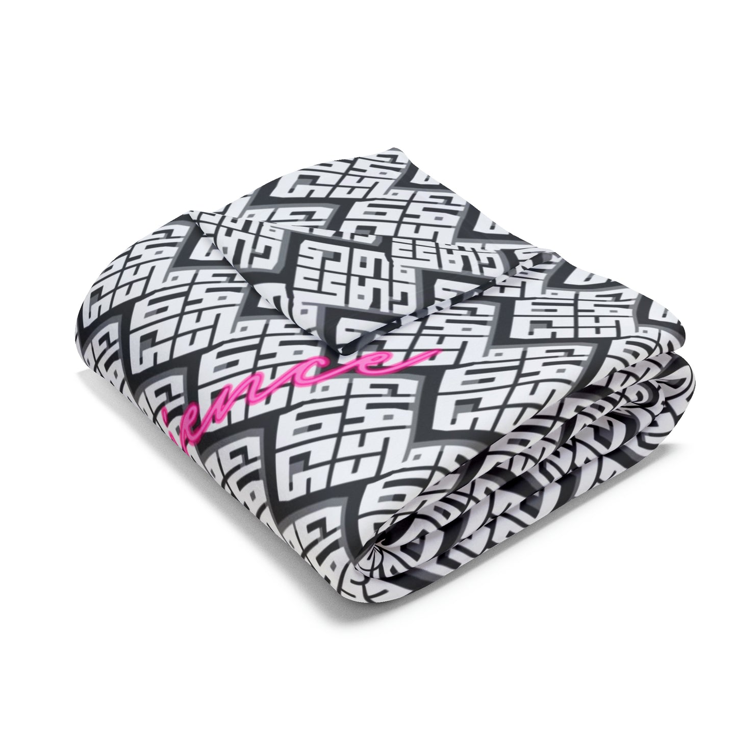B+W Block Logo New Wave Arctic Fleece Blanket