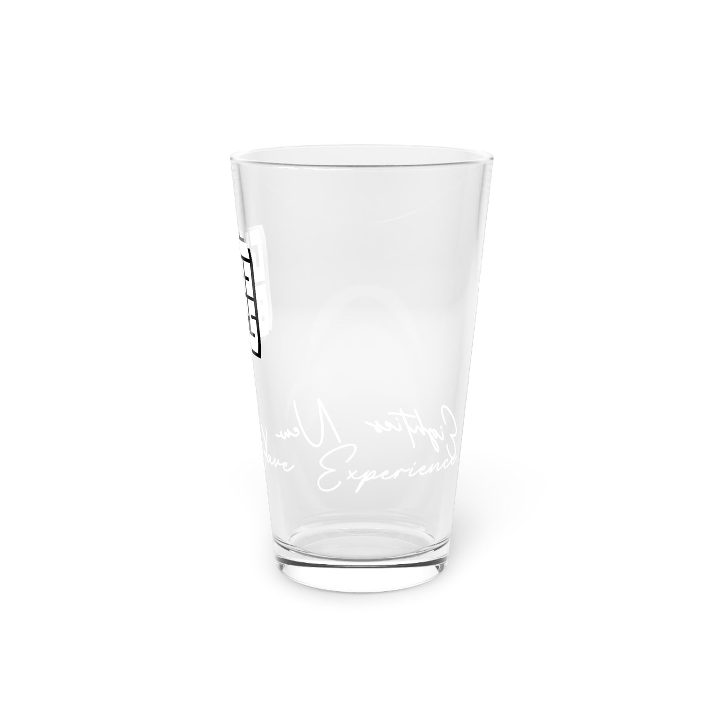 B+W Block Logo Pint Glass