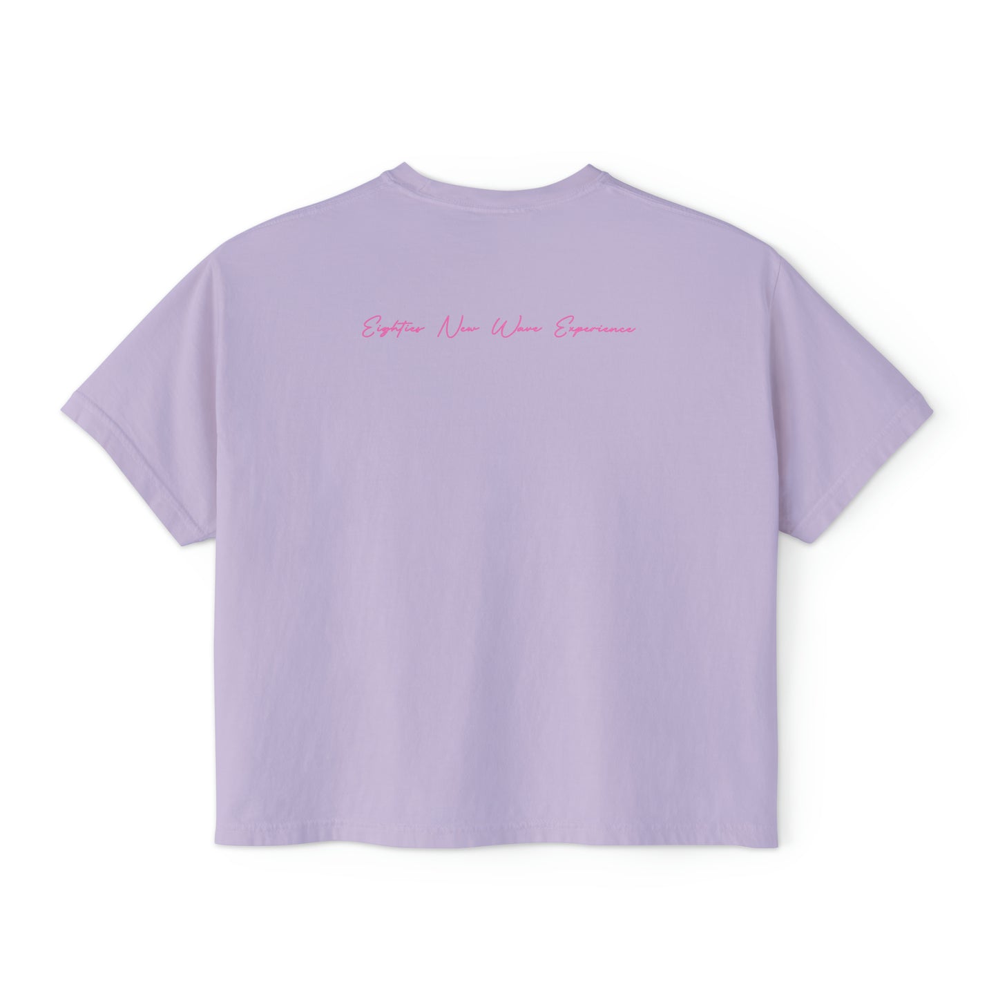 Color Block Logo Women's Retro Boxy T-Shirt