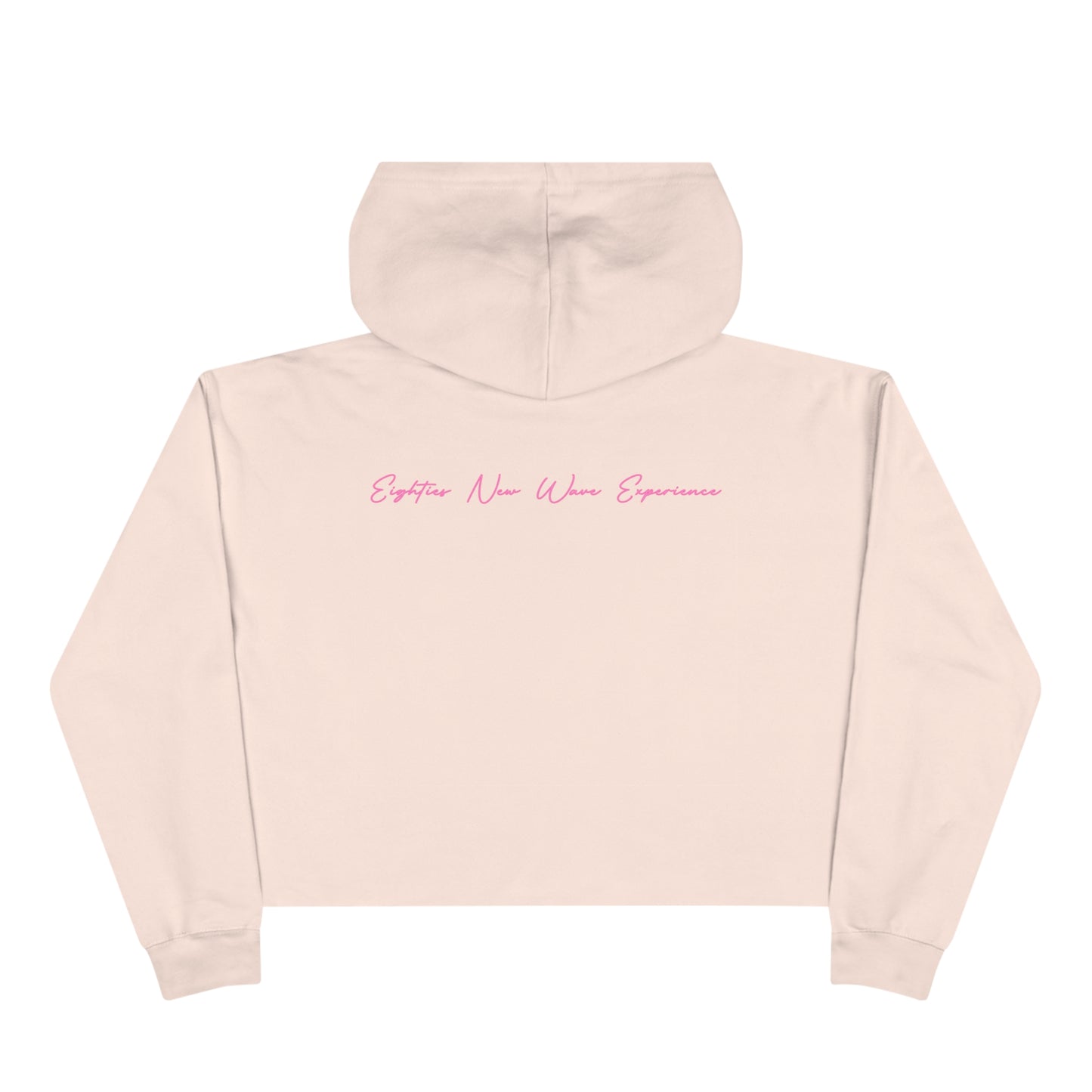 Color Block Logo Crop Hoodie